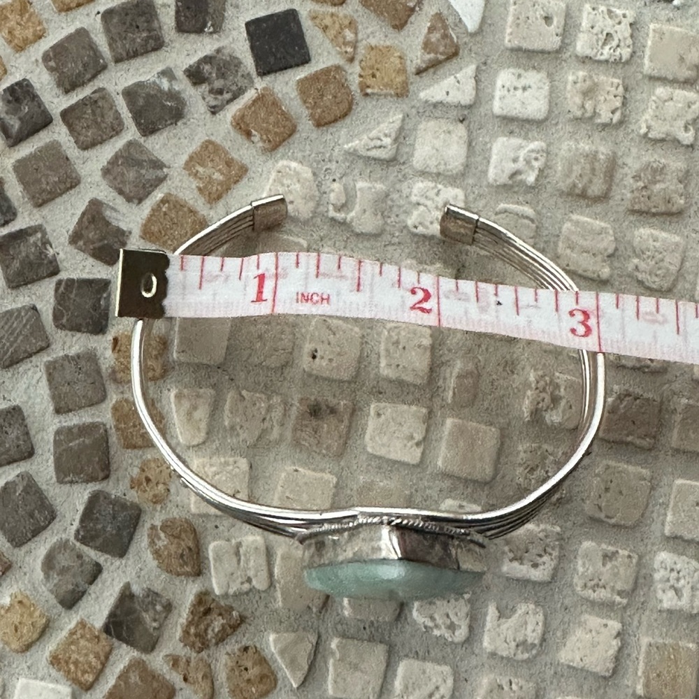 Blue Amazonite Bangle Cuff - image 4